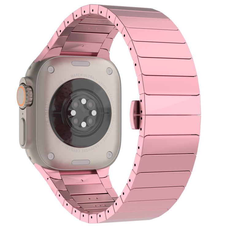 Apple Watch Series 49mm - 45mm - 44mm - 42mm Replacement 1-Bead Alloy Watch Band - Pink#serie_3