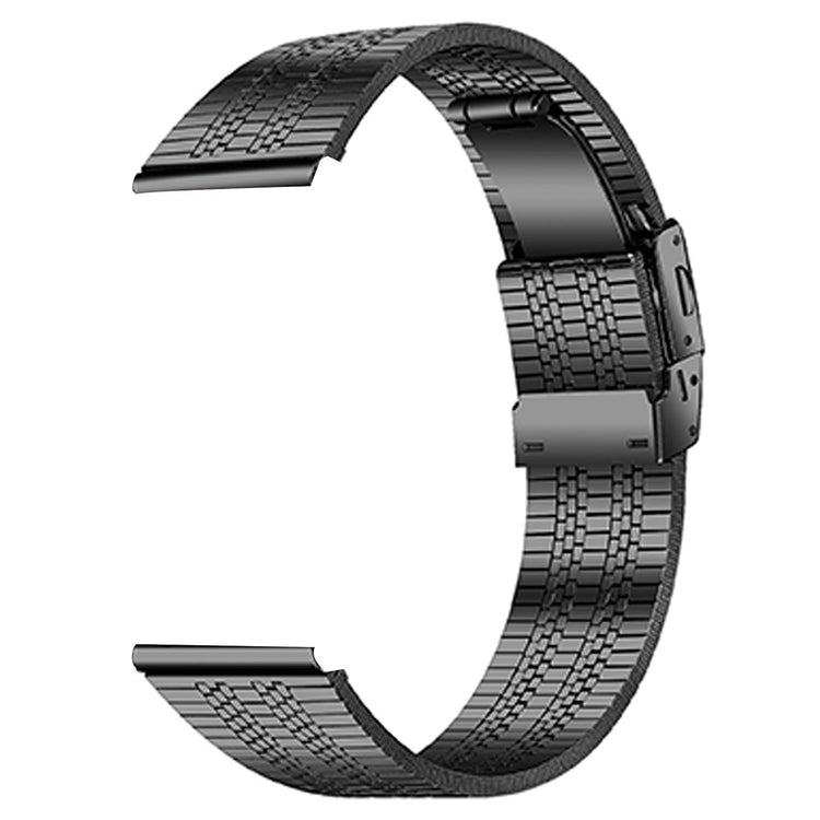 TicWatch GTX Stainless Steel Watch Band Five-Bead Folding Clasp Wrist Strap - Black#serie_015