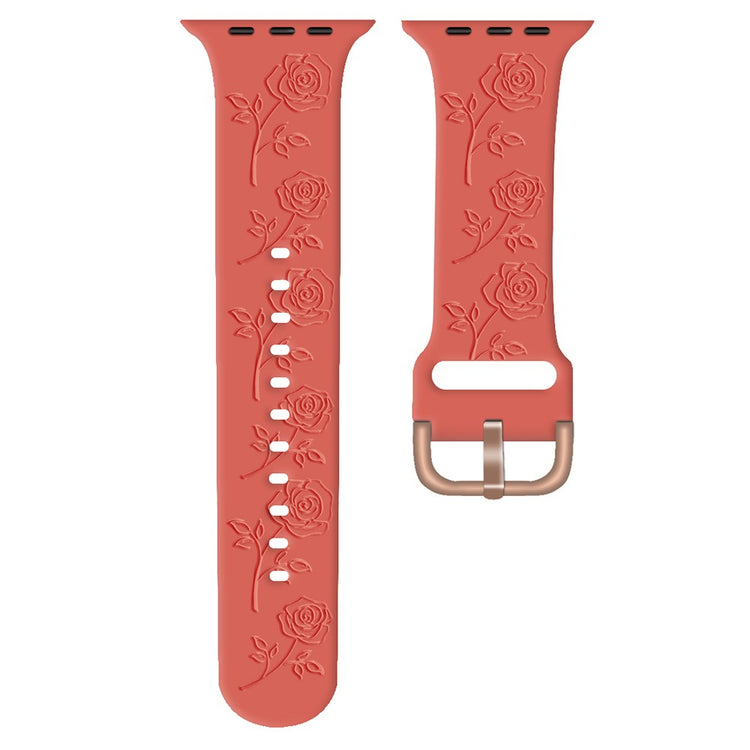 Apple Watch Series 41mm - 40mm - 38mm Strap Rose Silicone Watch Band - Red#serie_1