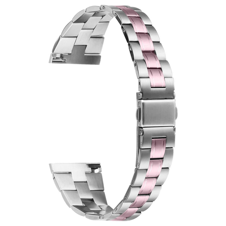 Haylou Solar LS05 Ultra-Thin Stainless Steel Replacement Band Smartwatch Strap - Silver+Rose Pink#serie_4