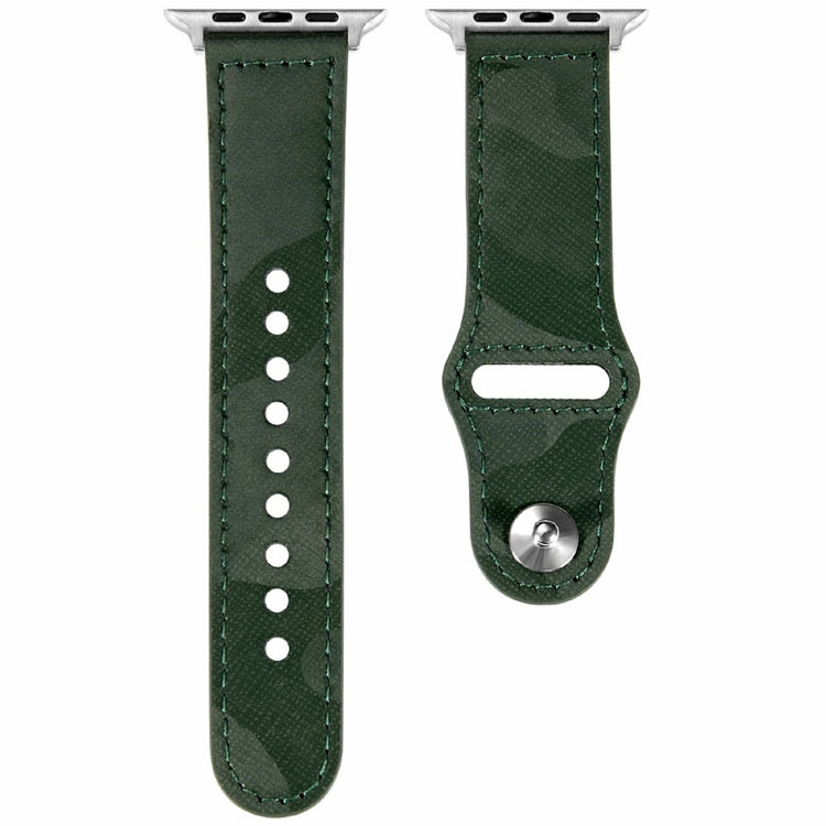 KALEBOL Apple Watch Series 49mm - 45mm - 44mm - 42mm Genuine Cow Leather Strap - Green#serie_6