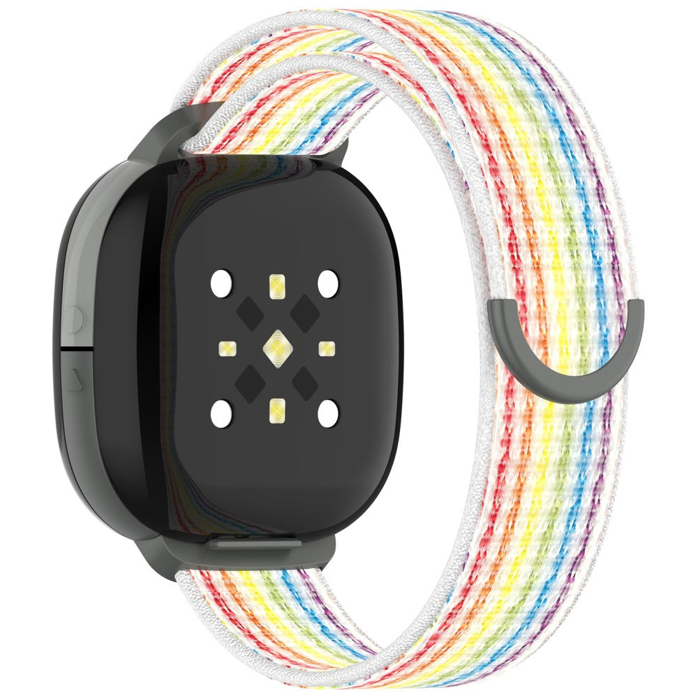 Fitbit Ace LTE Children Watch Watchband Round Tail Braided Nylon Wrist Strap - Rainbow#serie_3