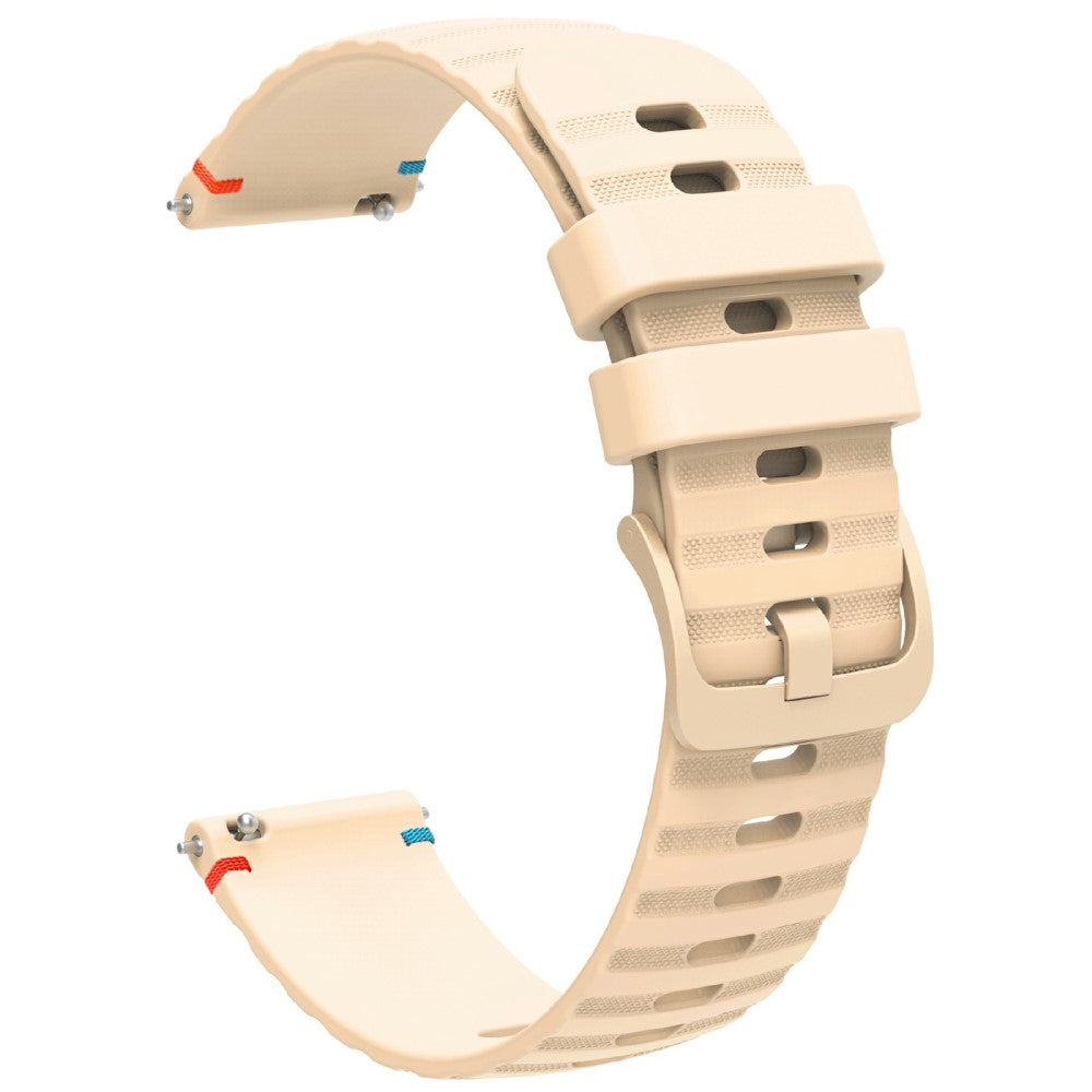 Samsung Galaxy Watch3 45mm universal 22mm Silicone Watch Strap - Beige#serie_9