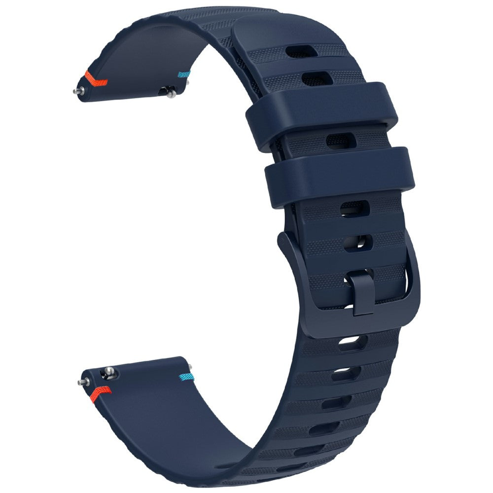 Huawei Watch GT 4 41mm / Garmin Venu 3S / Garmin Forerunner 265S Universal 18mm Silicone Watch Strap - Navy Blue#serie_5