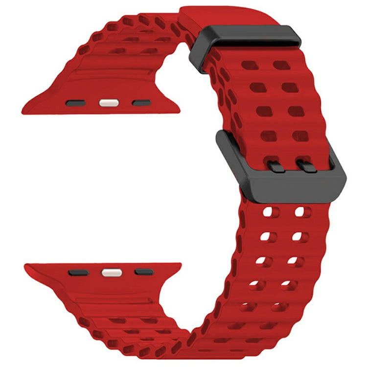 Silicone Strap for Apple Watch Series 49mm - 45mm - 44mm - 42mm Ocean Band - Red#serie_12