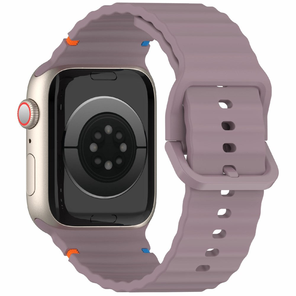 Silicone Strap for Apple Watch Series 49mm - 45mm - 44mm - 42mm Wave Band - Smoke Purple#serie_9