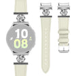 Super Doux Samsung Smartwatch Cuir Véritable Et Métal Universel Bracelet
