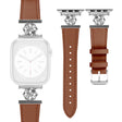 Méga Bon Apple Smartwatch Cuir Véritable Et Métal Universel Bracelet
