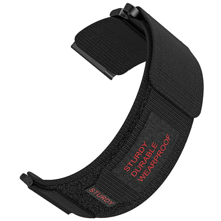 Suunto 9 / 7 / Spartan Sport Wrist HR Baro Nylon Watch Band 24mm Loop Fastener Strap - Black#serie_2