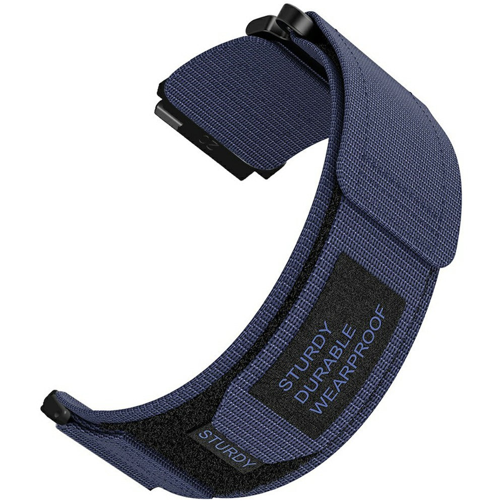 20mm Nylon Watch Band for Samsung Galaxy Watch FE 40mm / Watch7 44mm / 40mm Loop Fastener Strap - Midnight Blue#serie_5