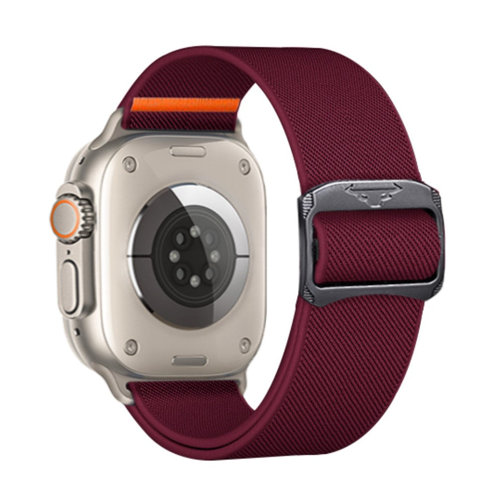 KALEBOL Nylon Strap Apple Watch Series 41mm - 40mm - 38mm Elastic Band - Wine Red#serie_3