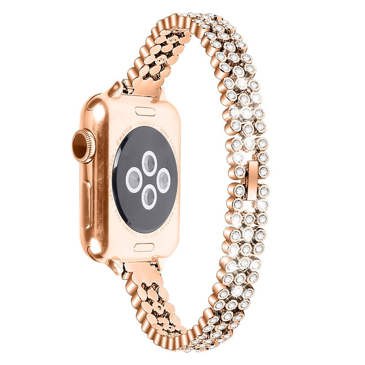 Rhinestone Strap Apple Watch Series 49mm - 45mm - 44mm - 42mm Zinc Alloy Band - Rose Gold#serie_1