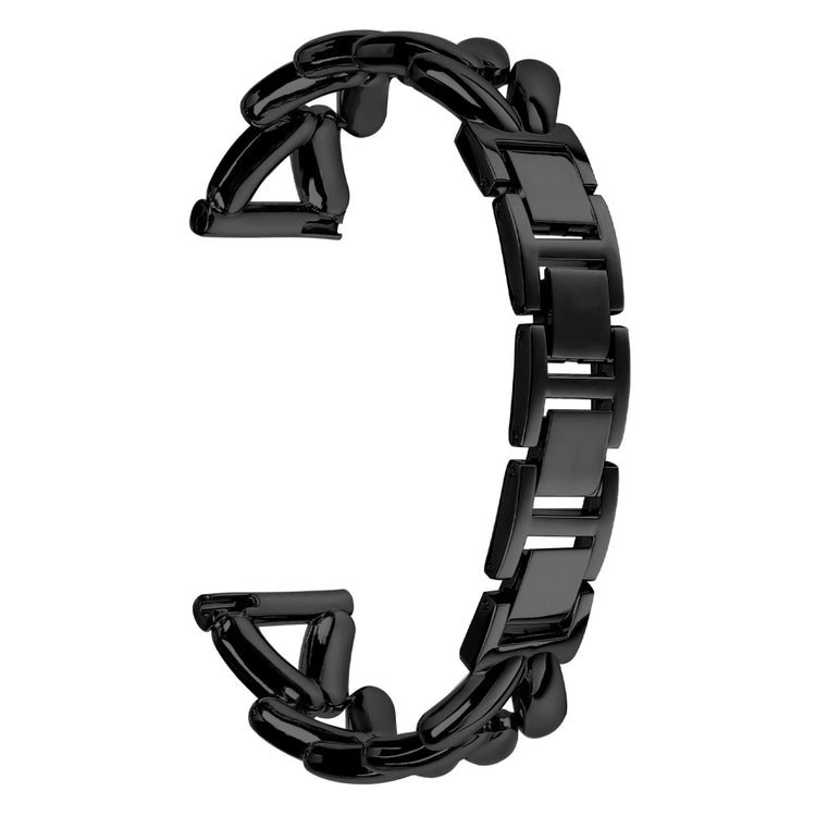 Zinc Alloy Watch Band Garmin Vivomove Trend / Venu Sq 2 Twisted Metal Watch Strap Replacement - Black#serie_2