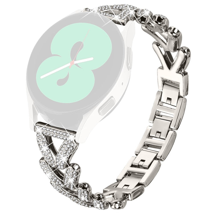 Metal Twisted Watch Band Rhinestone Decor Garmin Vivomove Trend / Venu Sq 2 Watch Strap - Starlight#serie_1