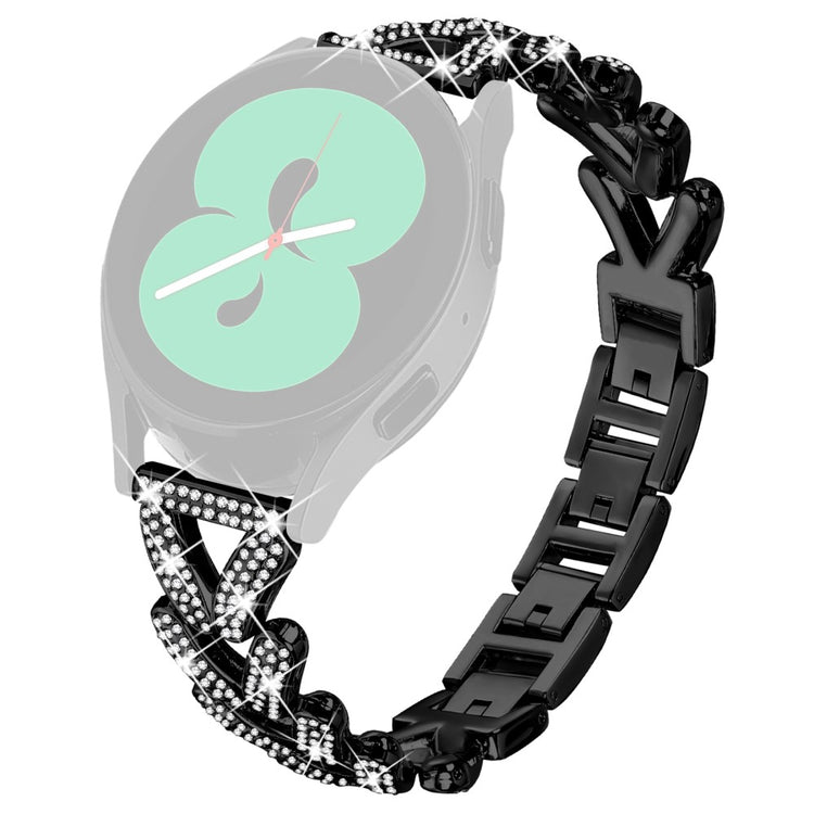 Metal Twisted Watch Band Rhinestone Decor Coros Apex 2 Watch Strap - Black#serie_1