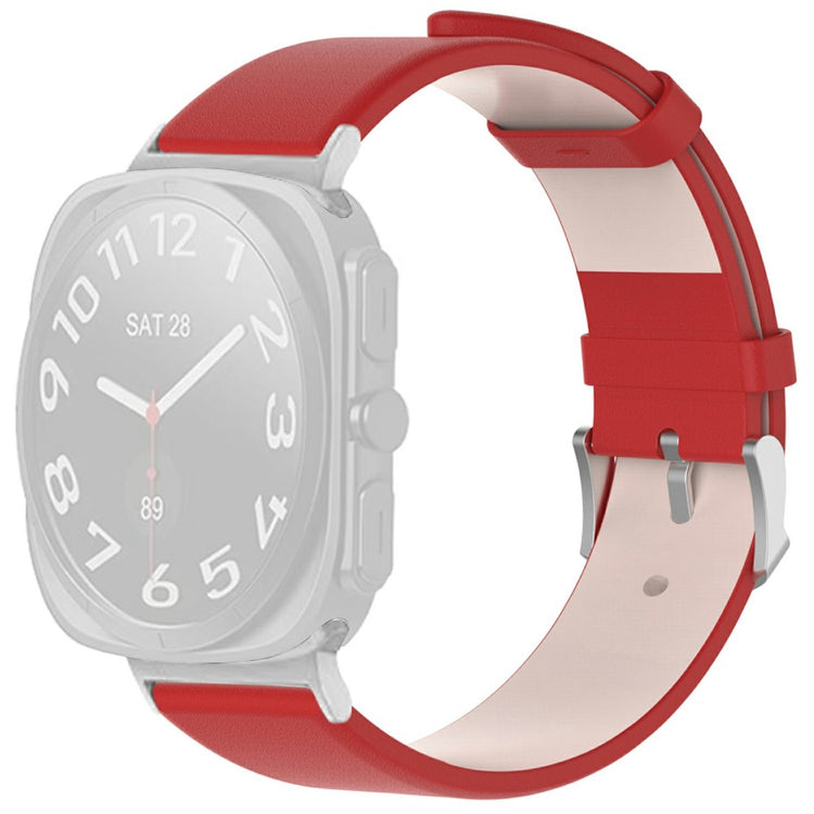 Samsung Galaxy Watch Ultra 47mm Watch Band Adjustable Leather Wrist Strap - Red#serie_3