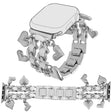 Absolument Durable Apple Smartwatch Métal Universel Bracelet