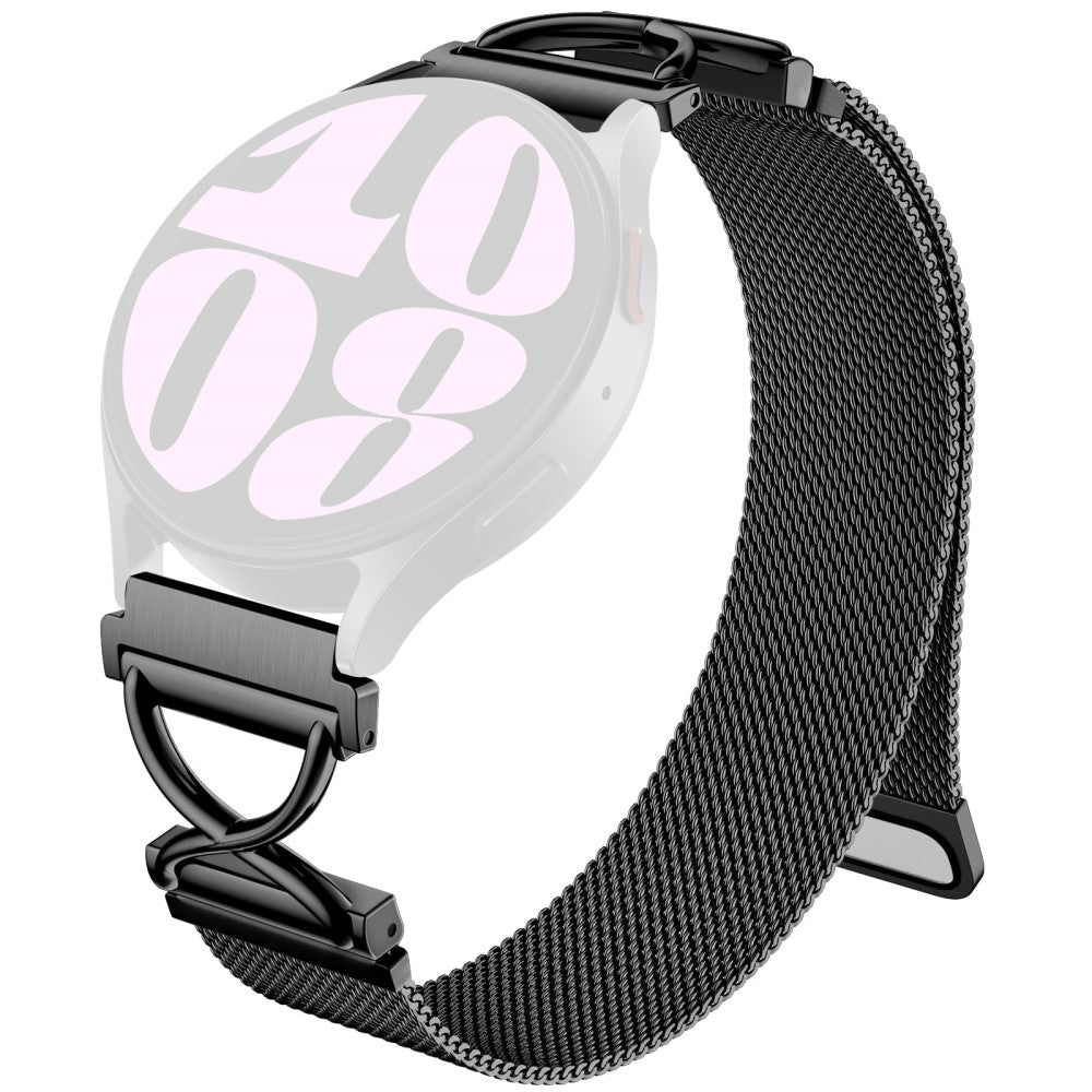 Milanese Band Realme Techlife Watch S100 Electroplated Stainless Steel Magnetic Watch Strap with X-Shaped Connector - Black#serie_1