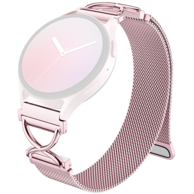 Milanese Band Realme Techlife Watch S100 Electroplated Stainless Steel Magnetic Watch Strap with X-Shaped Connector - Rose Pink#serie_3