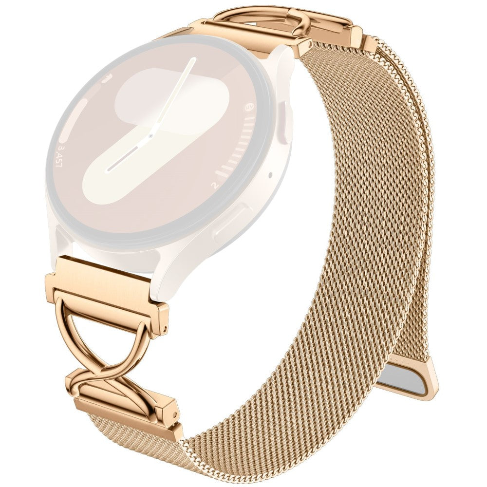 Milanese Band Realme Techlife Watch S100 Electroplated Stainless Steel Magnetic Watch Strap with X-Shaped Connector - Rose Gold#serie_4