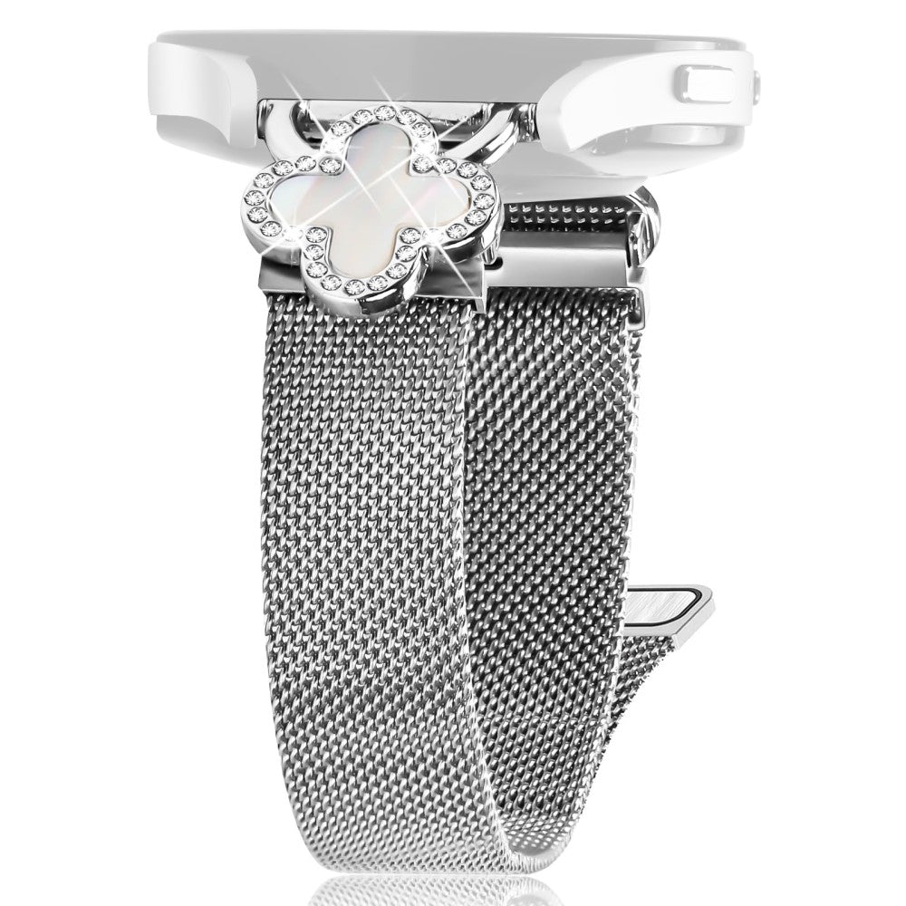 Coros Apex 2 Milanese Band Metal Magnetic Watch Strap Clover Decor, Size: L - Silver  /  Colored#serie_1