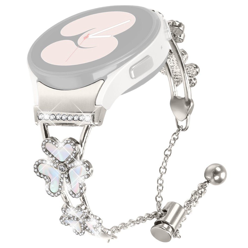 Metal Band with Quick Release Connector Samsung Galaxy Watch6 44mm / 40mm / Watch6 Classic 47mm / 43mm Heart Clover Decor Watch Strap - Starlight#serie_4