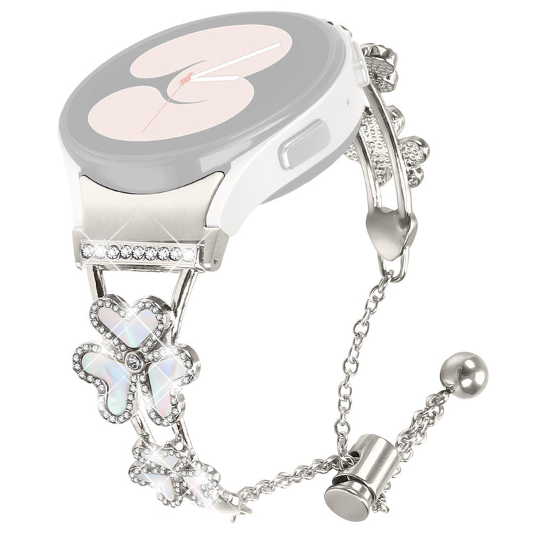 Metal Band with Quick Release Connector Samsung Galaxy Watch6 44mm / 40mm / Watch6 Classic 47mm / 43mm Heart Clover Decor Watch Strap - Starlight#serie_4