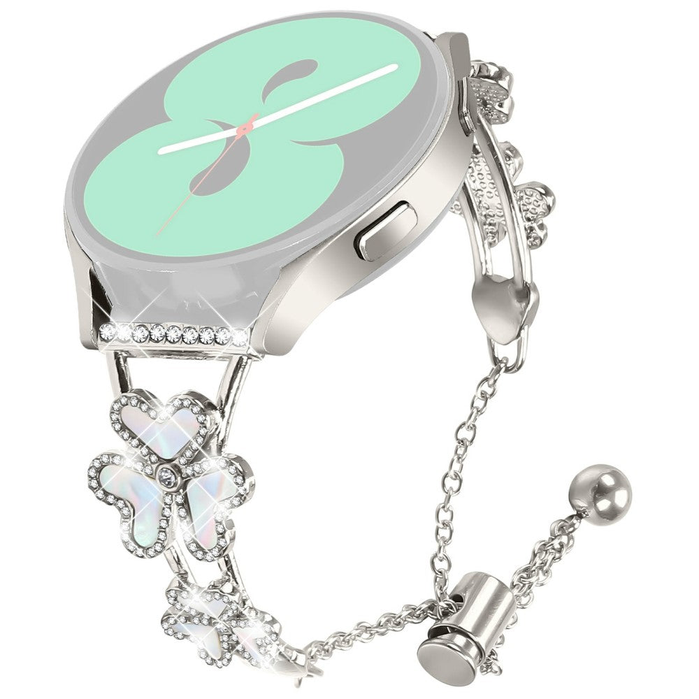 Metal Band Heart Clover Decor Samsung Galaxy Watch3 41mm Watch Bracelet Replacement - Starlight#serie_4