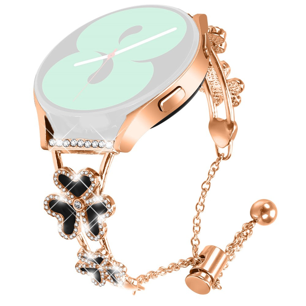 Huami Amazfit GTR Mini Watch Strap Replacement Metal Band Heart Clover Decor - Rose Gold#serie_3