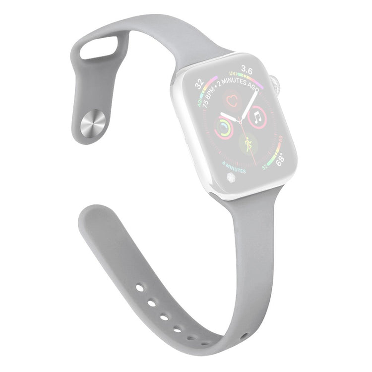 KALEBOL Silicone Watch Band Apple Watch Series 10 46mm Replacement Strap - Grey#serie_14