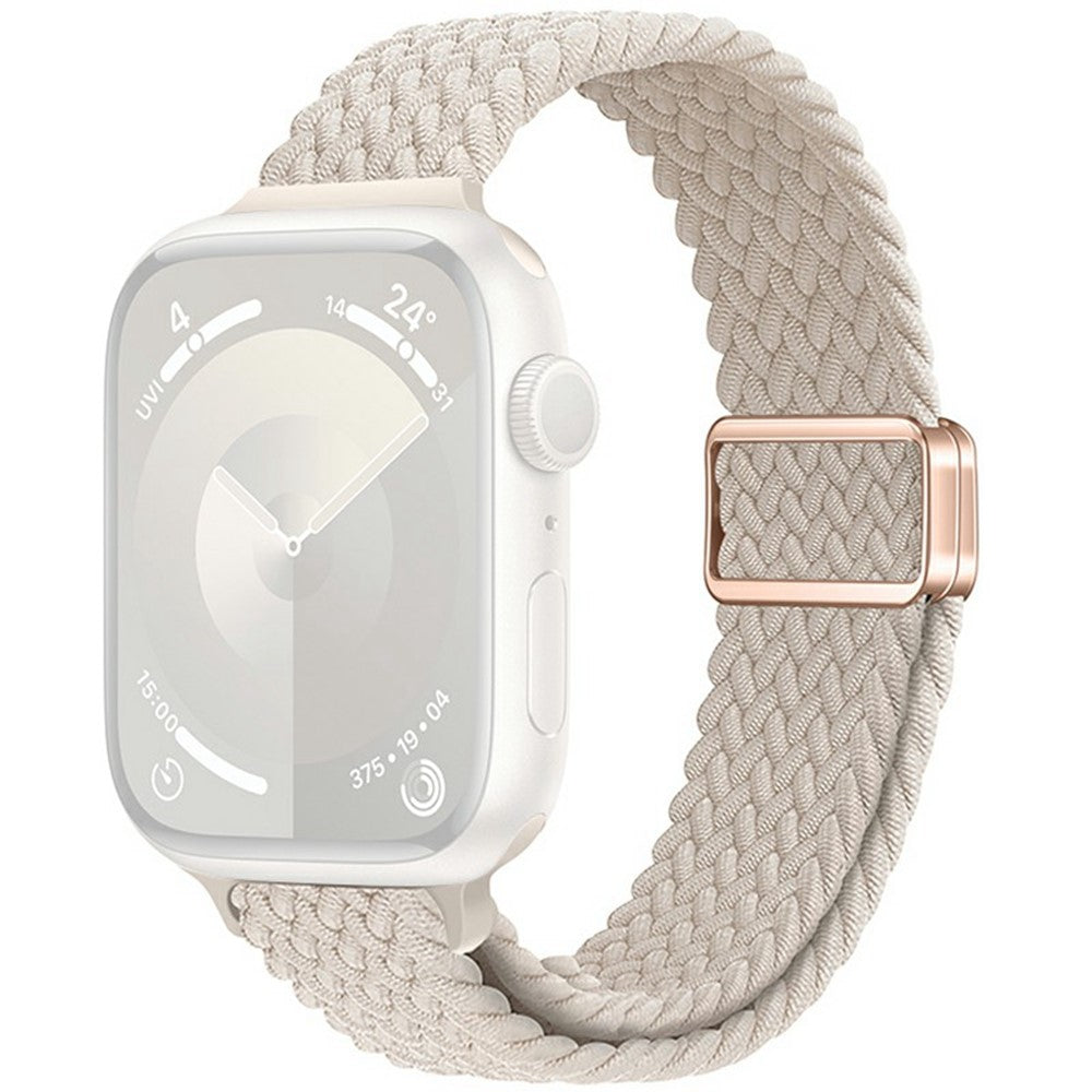 KALEBOL Braided Watch Band Apple Watch Series 10 42mm Elastic Nylon Strap - Starlight#serie_14