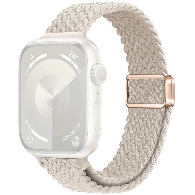 KALEBOL Braided Watch Band Apple Watch Series 10 42mm Elastic Nylon Strap - Starlight#serie_14