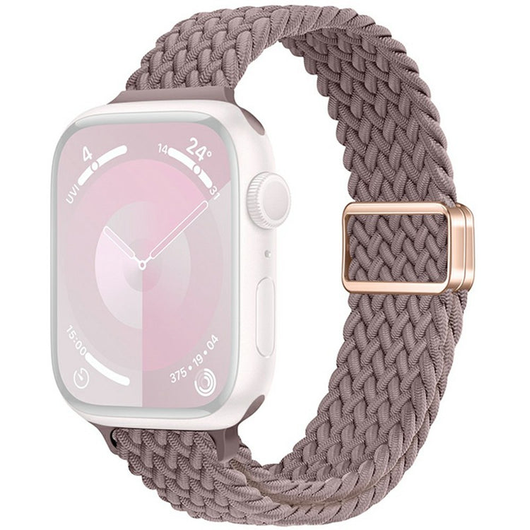 KALEBOL Braided Watch Band Apple Watch Series 10 42mm Elastic Nylon Strap - Smokey Purple#serie_15