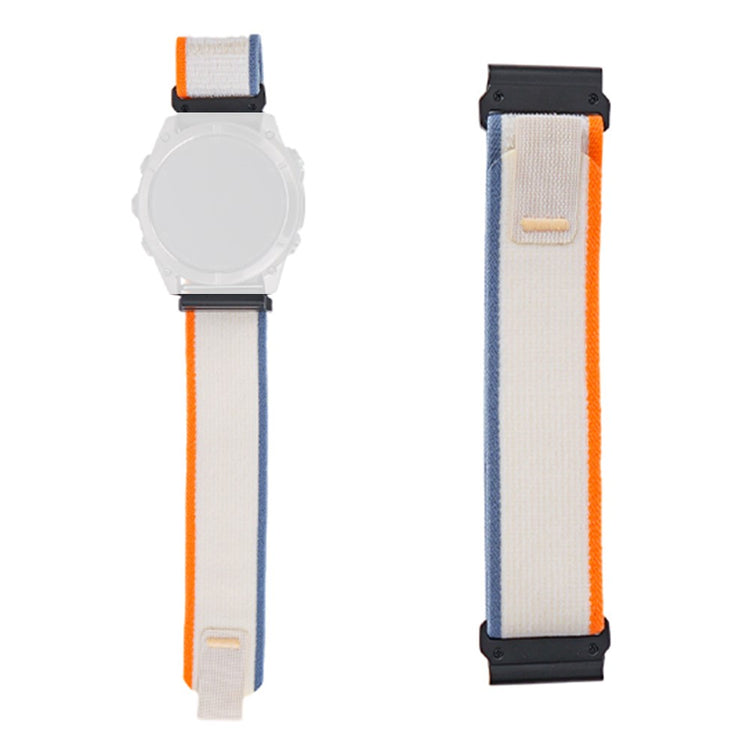 Garmin Fenix 8 47mm / Fenix E 47mm Quick Release Nylon Loop Magic Tape Watch Band 22mm Universal Strap - White#serie_8
