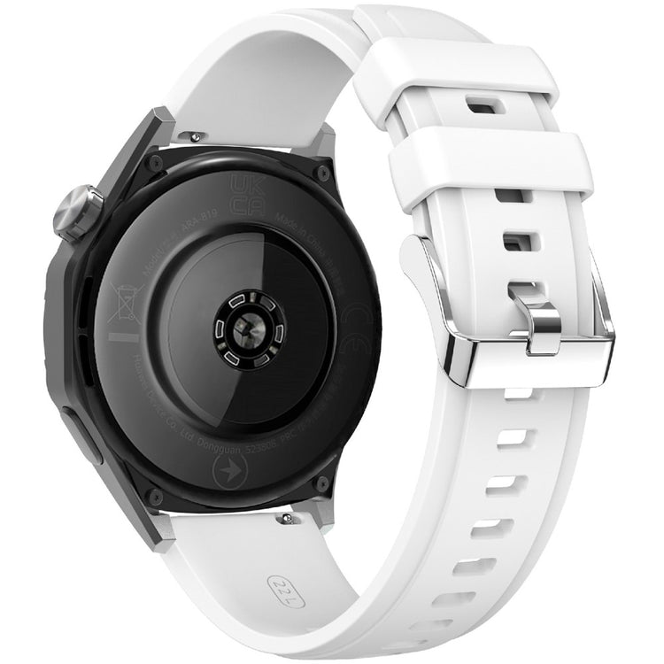 KALEBOL 22mm Silicone Watch Strap Samsung Galaxy Watch3 45mm / Huawei Watch GT 5 46mm / GT 5 Pro 46mm Wrist Band - White#serie_2