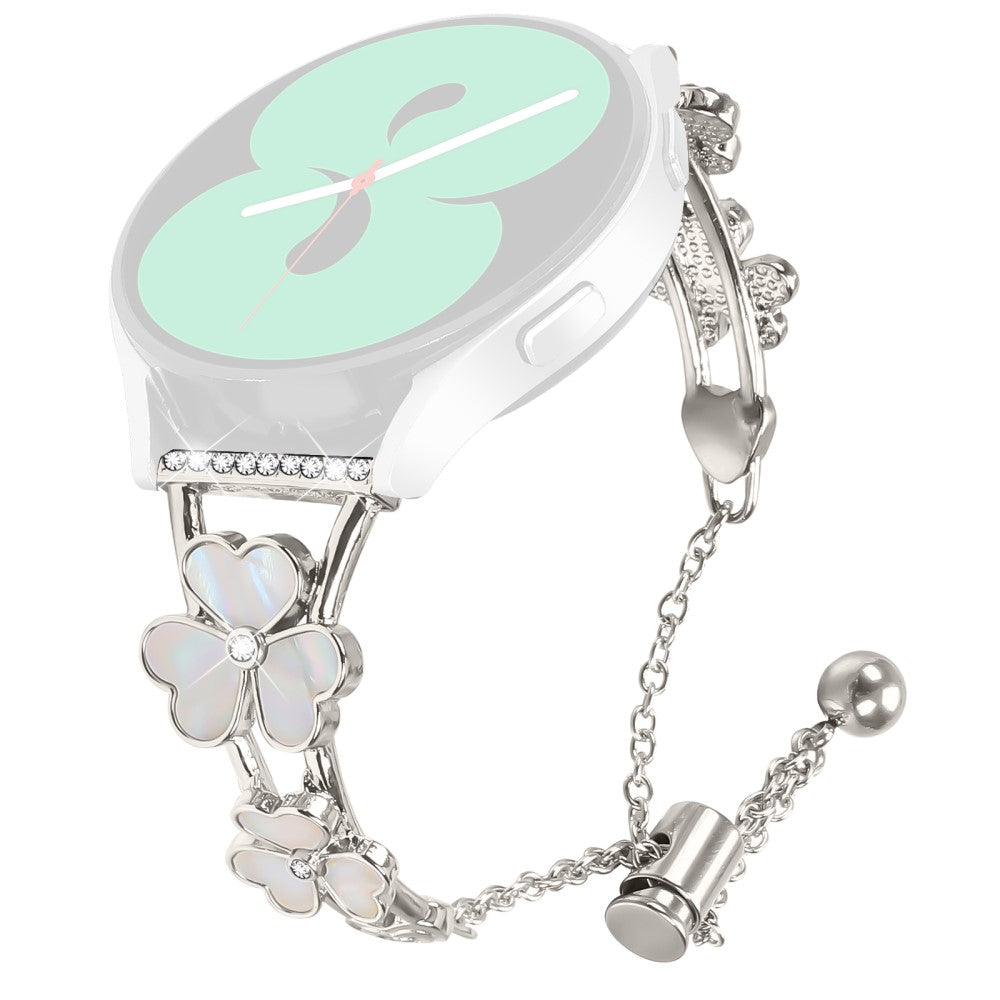 Garmin Instinct 2S Watchband Heart Clover Decor Zinc Alloy Metal Strap - Starlight#serie_3