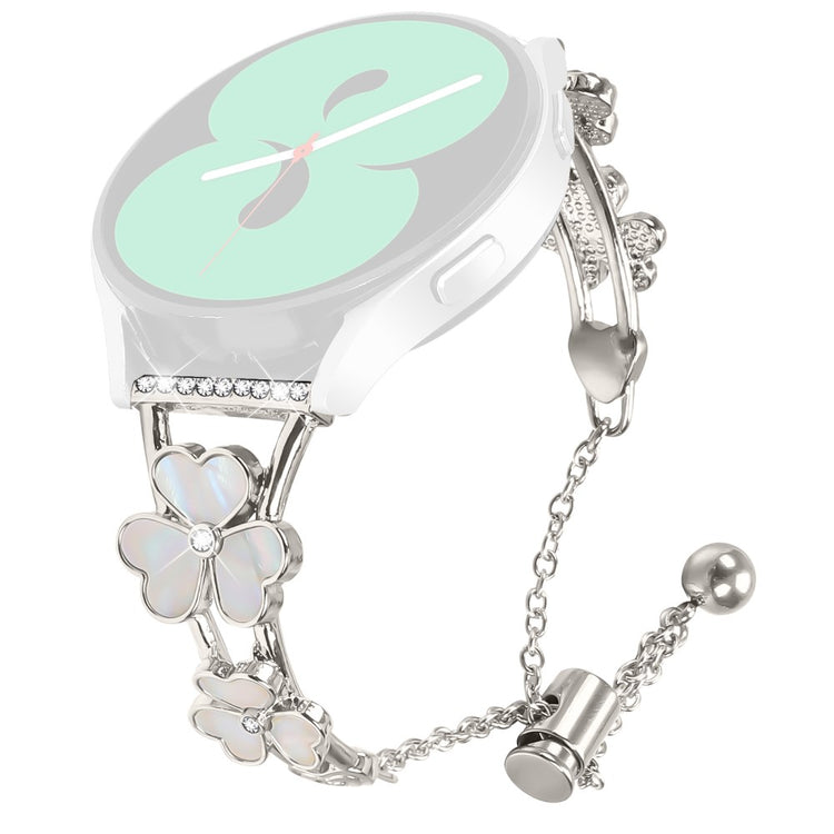 Garmin Instinct 2S Watchband Heart Clover Decor Zinc Alloy Metal Strap - Starlight#serie_3