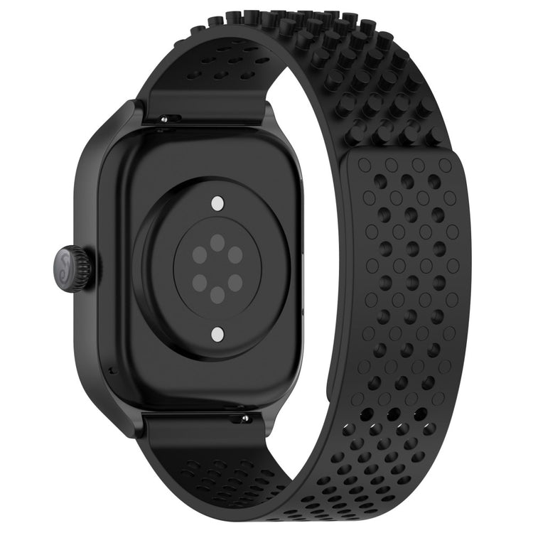KALEBOL 22mm Silicone Strap Samsung Galaxy Watch3 45mm / Huawei Watch GT 5 46mm / GT 5 Pro 46mm Flat Push Type Watch Band - Black#serie_7