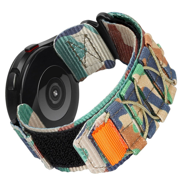20mm Watch Band Samsung Galaxy Watch6 Classic 47mm 43mm / Huawei Watch GT 3 Pro 43mm / GT 3 42mm Nylon Woven Magic Tape Strap - Jungle Camouflage#serie_5