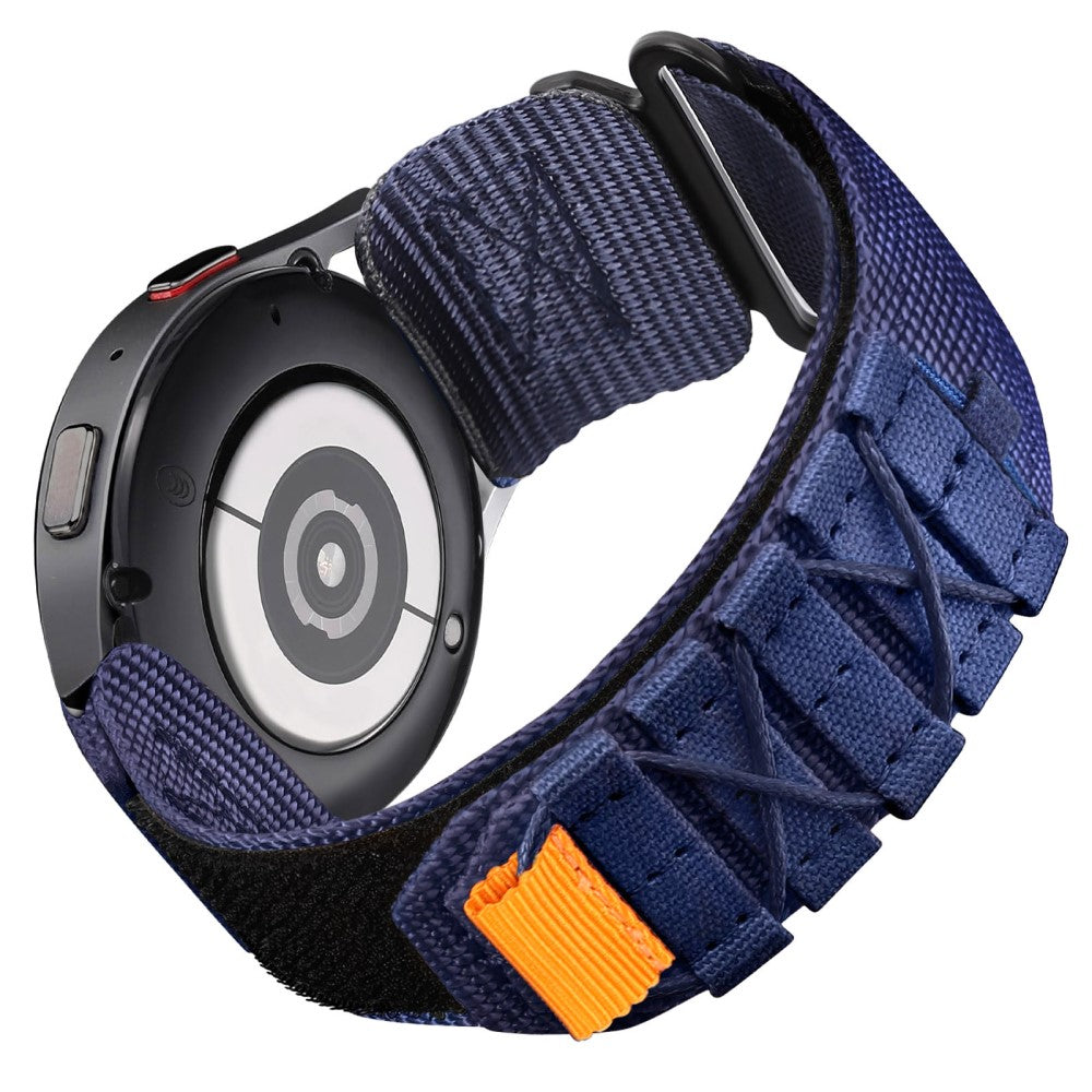 20mm Watch Band Samsung Galaxy Watch6 Classic 47mm 43mm / Huawei Watch GT 3 Pro 43mm / GT 3 42mm Nylon Woven Magic Tape Strap - Blue#serie_7