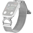 Délicieux Apple Smartwatch Métal Et Pierre Du Rhin Universel Bracelet