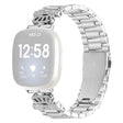Méga Agréable Fitbit Versa 3 / Fitbit Sense Métal Et Pierre Du Rhin Bracelet