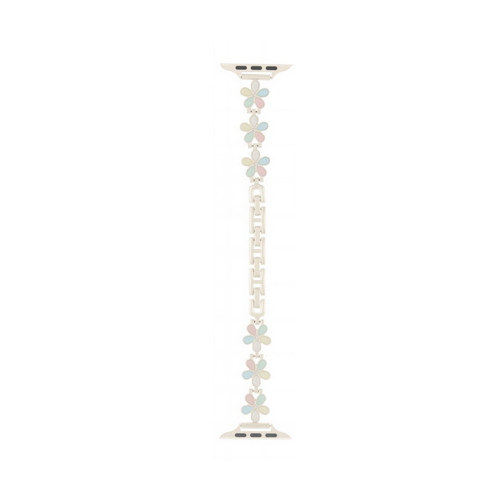Metal Strap Apple Watch Series 41mm - 40mm - 38mm Five Softal Flower Bracelet Watch Band - Light Colorful  /  Starlight#serie_18