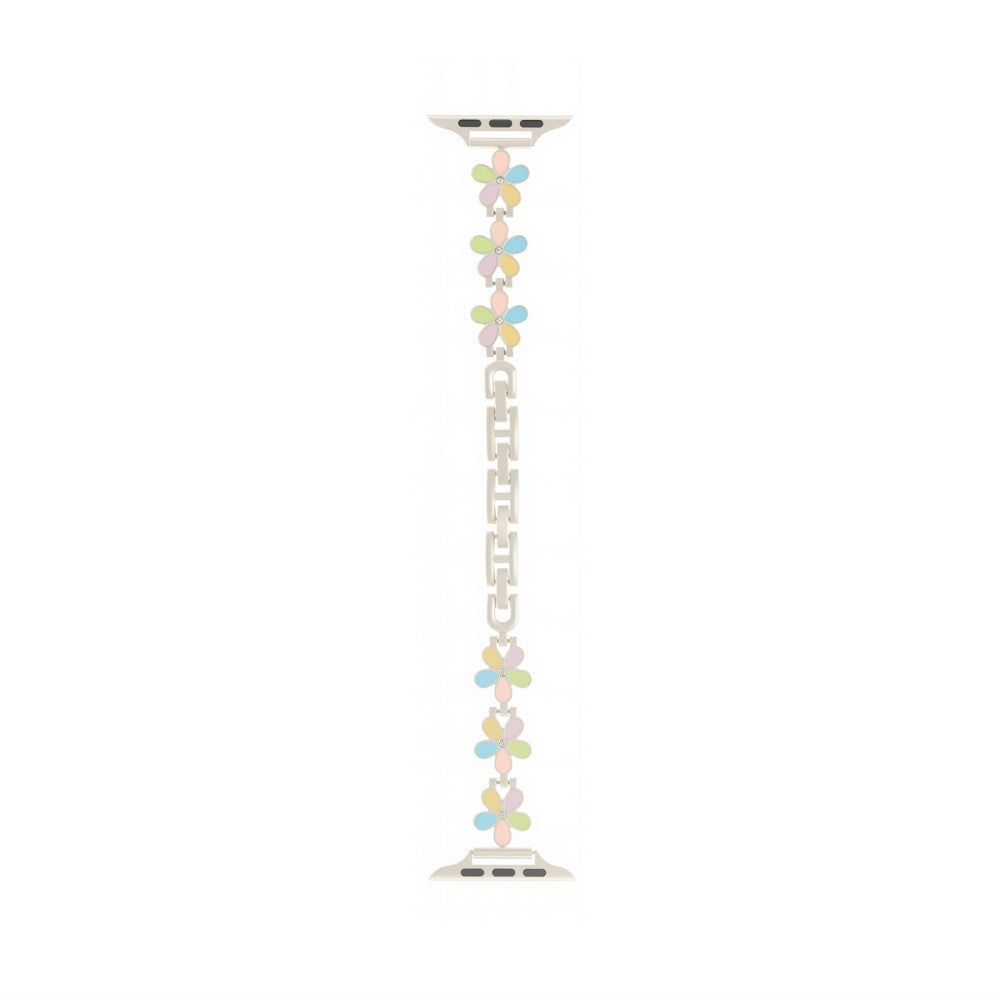 Metal Strap Apple Watch Series 41mm - 40mm - 38mm Five Softal Flower Bracelet Watch Band - Colorful  /  Starlight#serie_19