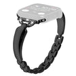 Rhinestone Decor Copper Bracelet - Black for Apple Watch Series 42mm 44mm 45mm