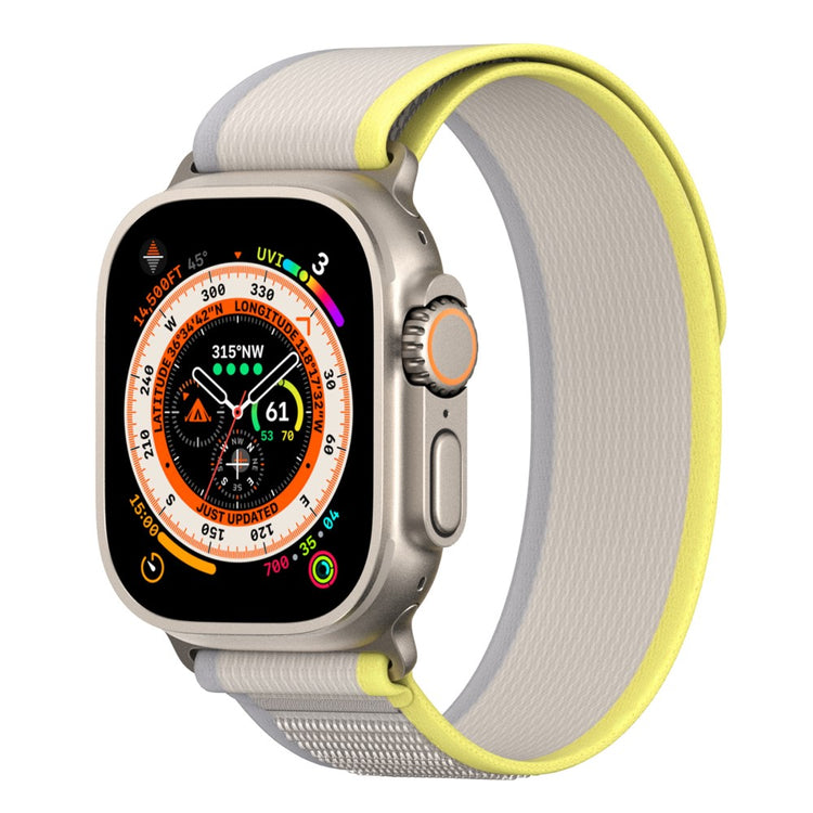 Fed Metal Og Nylon Universal Rem passer til Apple Smartwatch - Gul#serie_3