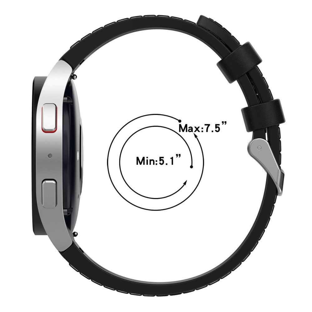 Smuk Metal Og Silikone Universal Rem passer til Samsung Smartwatch - Sort#serie_1