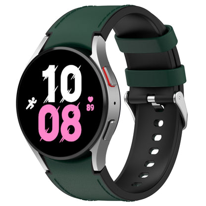 Smuk Metal Og Silikone Universal Rem passer til Samsung Smartwatch - Grøn#serie_4
