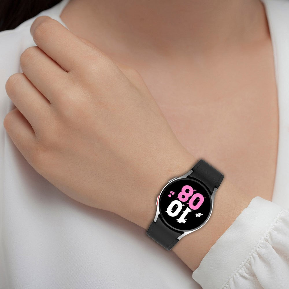 Smuk Metal Og Silikone Universal Rem passer til Samsung Smartwatch - Rød#serie_5