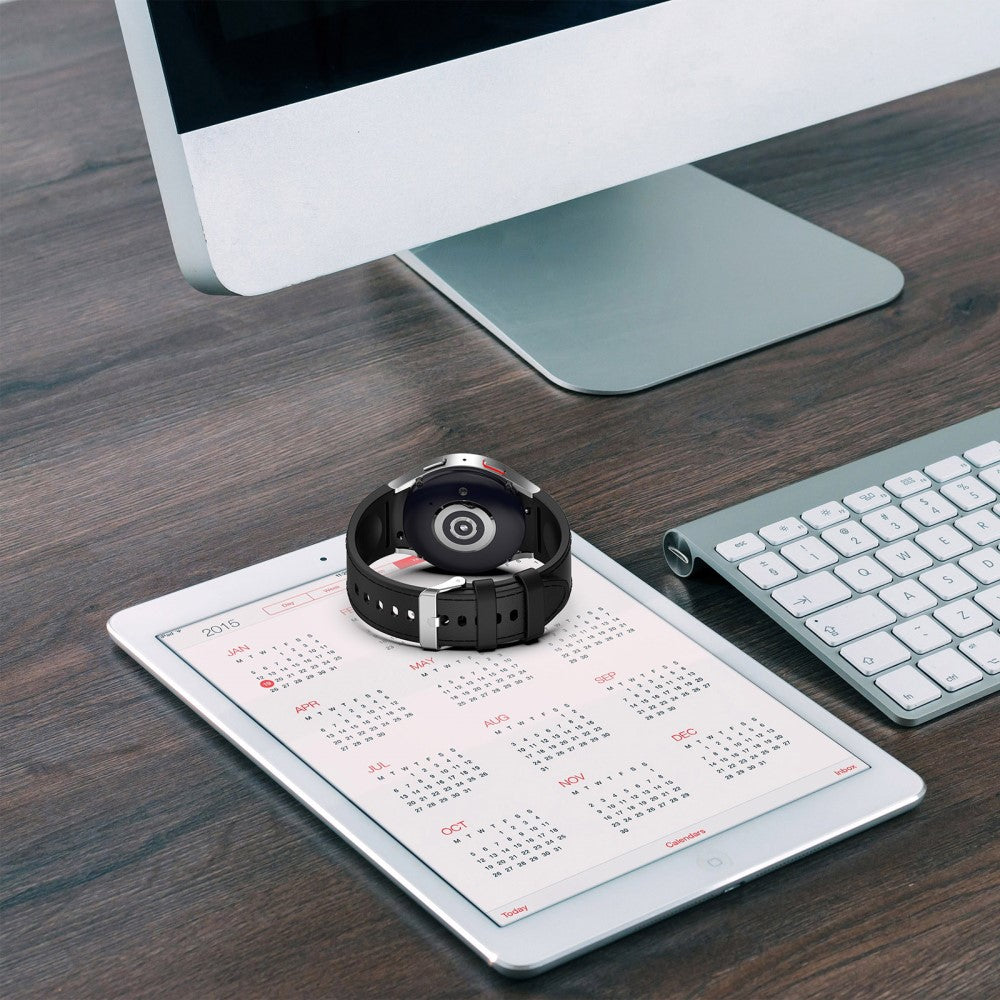 Smuk Metal Og Silikone Universal Rem passer til Samsung Smartwatch - Gul#serie_6